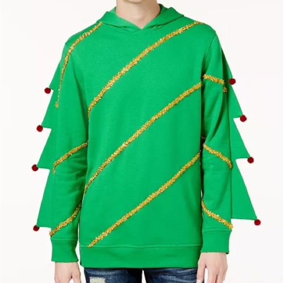 American rag Christmas tree hoodie large - Picture 2 of 9
